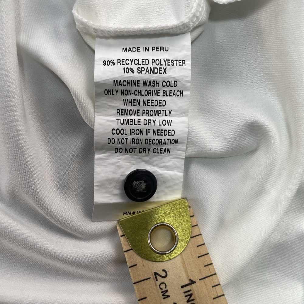 Greyson Men's Large Golf Polo Shirt In White - Picture 5 of 9